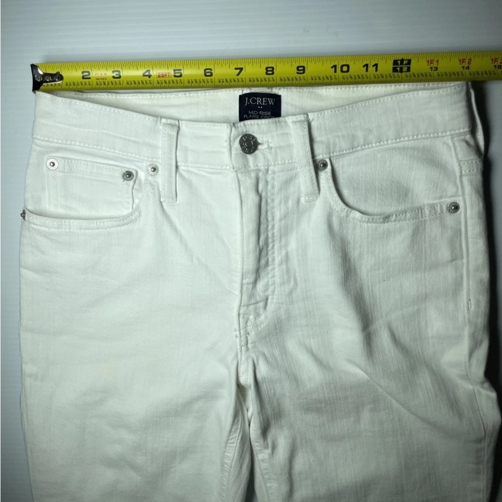 J. Crew Cream Mid Rise Jeans - Picture 4 of 7